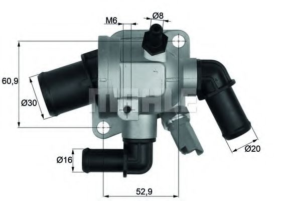 Imagine termostat,lichid racire MAHLE ORIGINAL TI 173 88