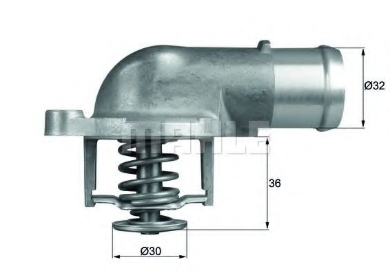 Imagine termostat,lichid racire MAHLE ORIGINAL TI 212 87D