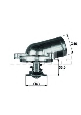 Imagine termostat,lichid racire MAHLE ORIGINAL TI 22 87