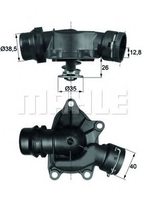 Imagine termostat,lichid racire MAHLE ORIGINAL TI 26 88