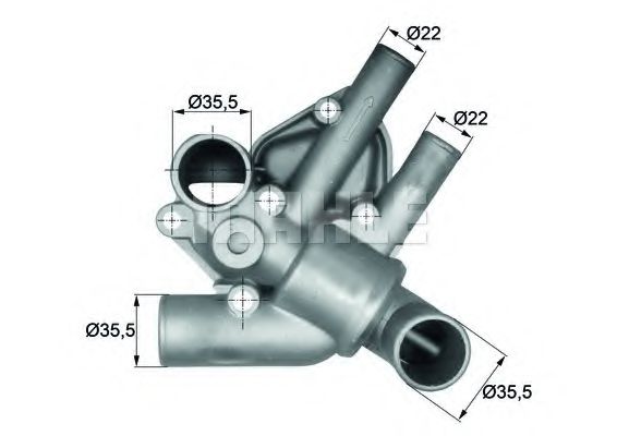 Imagine termostat,lichid racire MAHLE ORIGINAL TI 65 80D