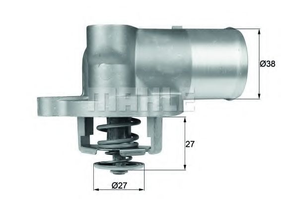Termostat,lichid racire MAHLE ORIGINAL TI 76 83D