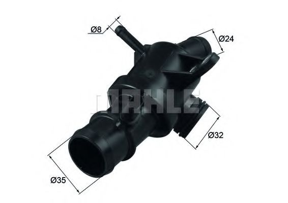 Imagine termostat,lichid racire MAHLE ORIGINAL TM 40 92