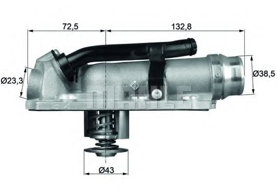 Termostat,lichid racire MAHLE ORIGINAL TM 7 105