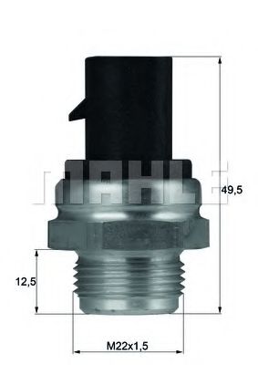 Imagine Comutator temperatura, ventilator radiator MAHLE ORIGINAL TSW 12D