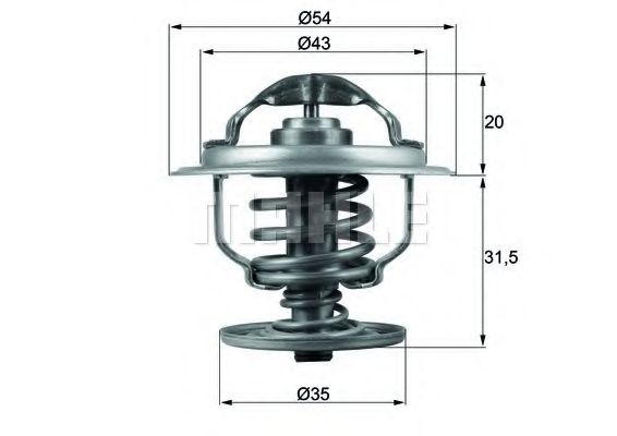 Imagine termostat,lichid racire MAHLE ORIGINAL TX 109 87D