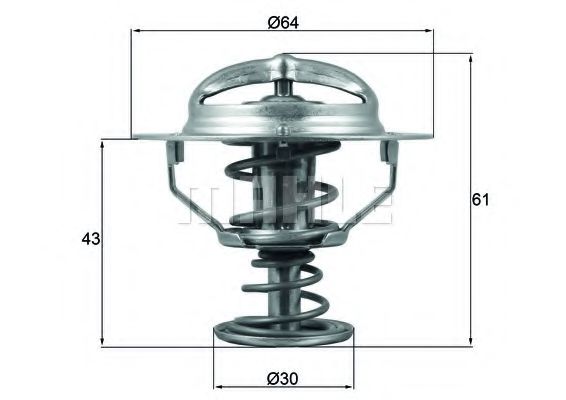 Imagine termostat,lichid racire MAHLE ORIGINAL TX 178 78D