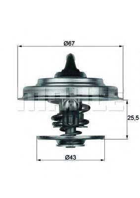 Imagine termostat,lichid racire MAHLE ORIGINAL TX 18 71D