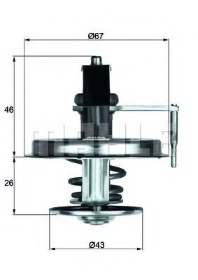 Imagine termostat,lichid racire MAHLE ORIGINAL TX 22 84D