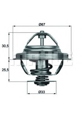 Imagine termostat,lichid racire MAHLE ORIGINAL TX 27 80D