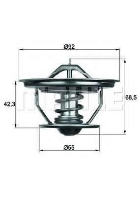 Imagine termostat,lichid racire MAHLE ORIGINAL TX 35 71