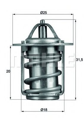 Imagine termostat,lichid racire MAHLE ORIGINAL TX 6 83