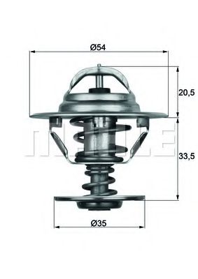 Imagine termostat,lichid racire MAHLE ORIGINAL TX 8 83D