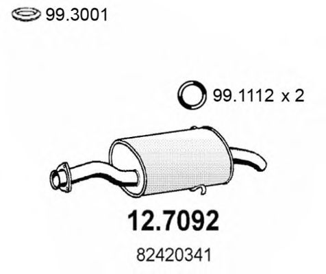Toba esapament finala ASSO 12.7092