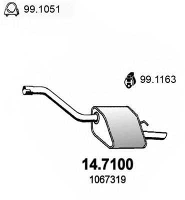 Imagine Toba esapament finala ASSO 14.7100