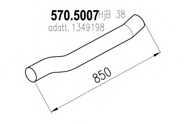 Imagine Racord evacuare ASSO 570.5007