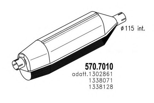 Imagine Amortizor zgomot mijloc/spate ASSO 570.7010