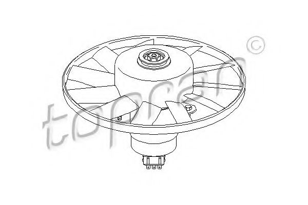 Imagine Ventilator, radiator TOPRAN 103 138