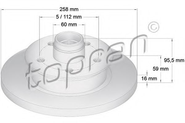 Imagine Disc frana TOPRAN 103 264