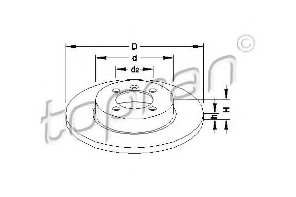 Imagine Disc frana TOPRAN 103 406