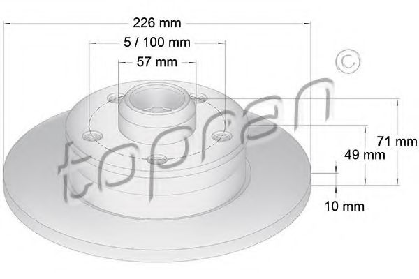 Imagine Disc frana TOPRAN 103 527