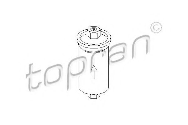 Imagine filtru combustibil TOPRAN 103 607