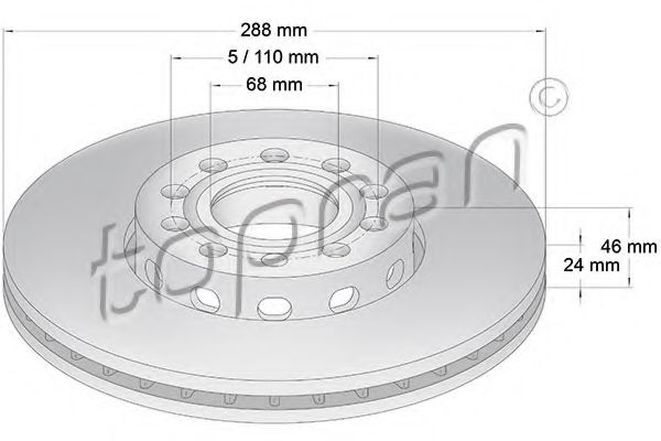 Imagine Disc frana TOPRAN 103 756