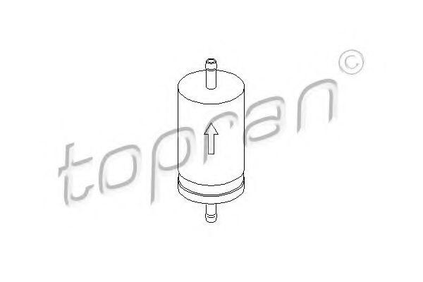 Imagine filtru combustibil TOPRAN 103 993