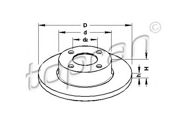 Imagine Disc frana TOPRAN 104 385