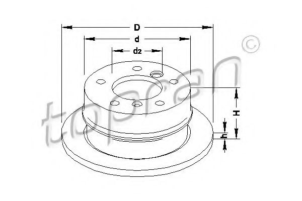 Imagine Disc frana TOPRAN 107 688