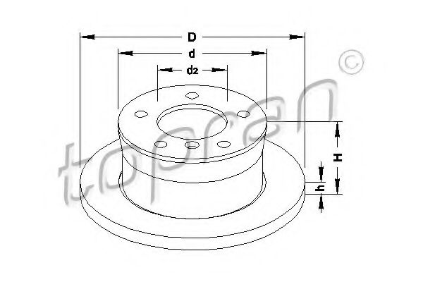 Imagine Disc frana TOPRAN 107 689