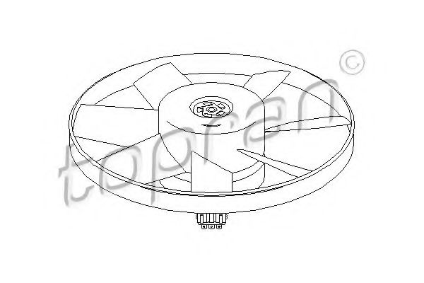 Imagine Ventilator, radiator TOPRAN 107 716