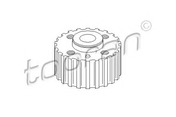 Imagine Roata dintata, arbore cotit TOPRAN 108 697