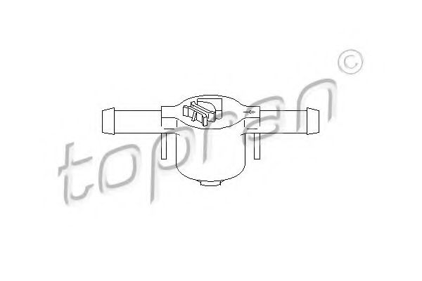 Ventil, filtru de combustibil TOPRAN 109 069