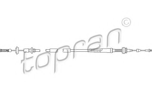 Imagine Cablu acceleratie TOPRAN 109 821