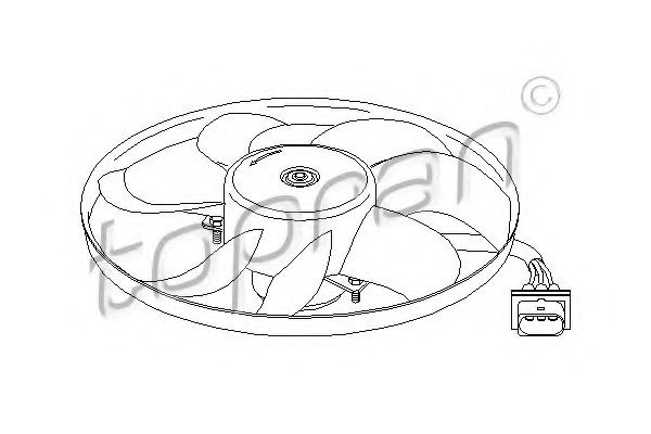 Imagine Ventilator, radiator TOPRAN 109 827