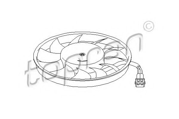 Imagine Ventilator, radiator TOPRAN 109 828