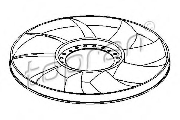 Imagine Paleta ventilator, racire motor TOPRAN 110 295