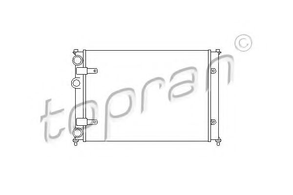 Imagine Radiator, racire motor TOPRAN 110 302