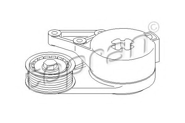 Imagine Intinzator curea, curea distributie TOPRAN 110 379