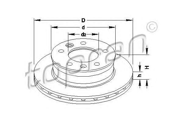 Imagine Disc frana TOPRAN 110 438