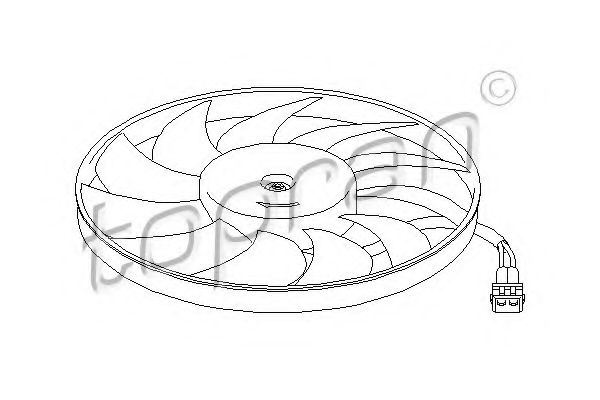 Imagine Ventilator, radiator TOPRAN 110 690