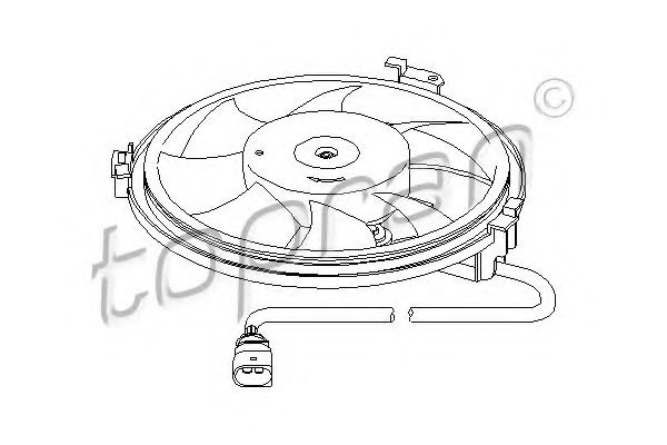 Imagine Ventilator, radiator TOPRAN 110 830