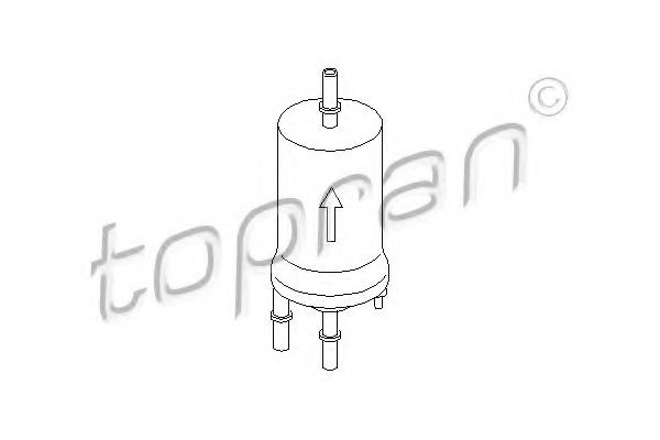 Imagine filtru combustibil TOPRAN 110 898
