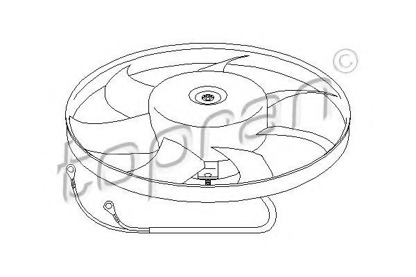 Imagine Ventilator, radiator TOPRAN 111 437