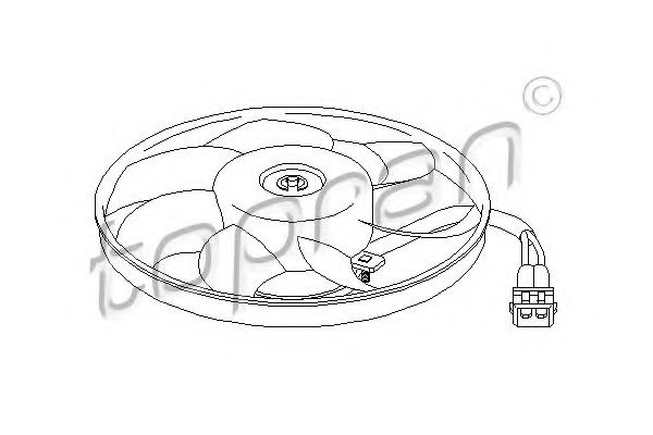 Imagine Ventilator, radiator TOPRAN 111 438