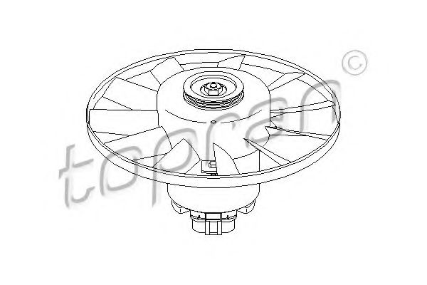 Imagine Ventilator, radiator TOPRAN 111 440