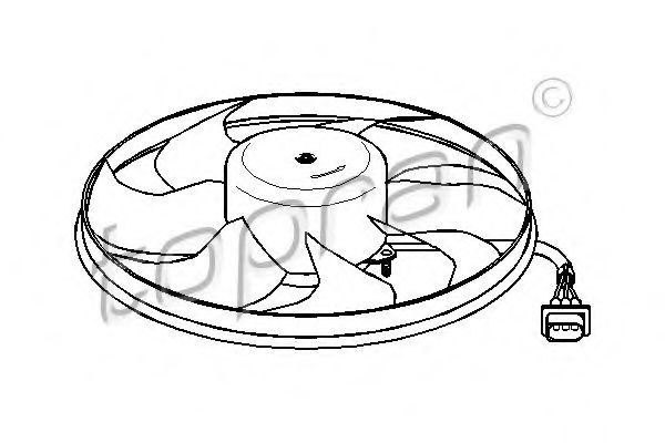 Imagine Ventilator, radiator TOPRAN 111 441