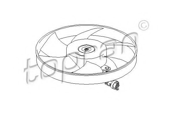 Imagine Ventilator, radiator TOPRAN 111 443