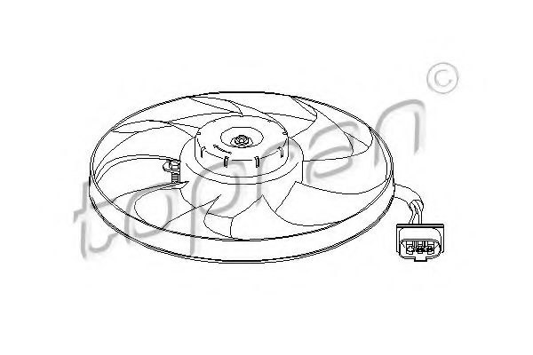 Imagine Ventilator, radiator TOPRAN 111 449